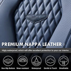 Coverado Seat Covers, Car Seat Covers Full Set, Blue Car Seat Cover, Car Seat Covers Front Seats Back Seat Cover, Waterproof 