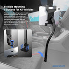 ARKON Mounts - Car Tablet Mount with 22-inch Arm and Seat Rail Attachment | Gooseneck Tablet Holder | Aluminum Construction | Ideal for Cars and Trucks