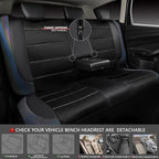 CAR PASS Leather seat Covers,Automotive Universal Sport car seat Cover Super 5mm Composite Sponge Inside,Airbag Compatible fi