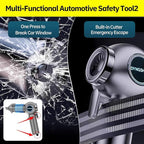 Handheld Car Vacuum Portable Cordless（Equipped with a one-Touch Window Breaker and Seatbelt Cutter ） Car Vacuum Cleaner with 