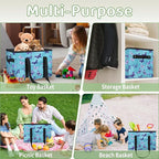 Reusable Grocery Bags Heavy Duty Shopping Bags Foldable Large Tote Bags with Long Handles & Hard Bottom