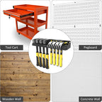 UNITEDPOWER Hammer Holder, Wall Mount Storage Rack Organizer for Workshop, Shed, Garage, Home, Fit Most of Hammer or Small To