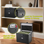 File Storage Cabinet File Organizer Document Organizer File Box in Office and Home with Combination Lock with 20 Letter Size 