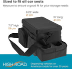 High Road CarHop Backseat Organizer for Kids and Passenger Seat Organizer for Adults - Car Seat Cooler with Cup Holders and Convertible Tray Lid