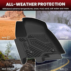 LASFIT Floor Mats 2021-2026 & Only 8 Seats (Not for 7/9 Seats) for Chevrolet Chevy Tahoe/GMC Yukon (Only Yukon, Not Fit Yukon XL)/Cadillac Escalade (Only Escalade, Not Fit Escalade ESV)