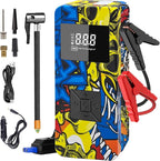 Jump Starter with Air Compressor, 8000A 150PSI Battery Jumper Starter Portable Tire Inflator Pump, 12V Jump Box Car Battery