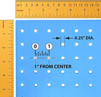 Azar Displays 900988-BLU 48" x 24" Pegboard Organizer Kit, Blue