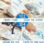Vacuum Storage Bags, Space Saver Vacuum Seal Storage Bags 20-Pack Sealer Bags for Clothes, Clothing, Bedding, Comforter, Blan