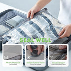 Mapambo Vacuum Storage Bags with -60000Pa USB Pump, 12 Pack Vacuum Seal Bags for Clothing Travel in 3 Sizes, Travel Vacuum Ba