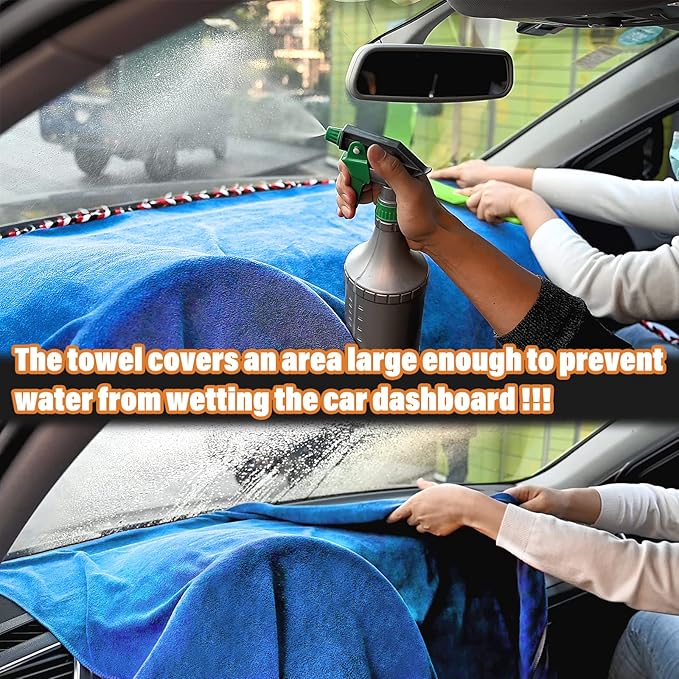 NEWISHTOOL Window Tint Tool Car Dash Cover Mat Carpet Protector, Absorbent Cloth Towel for Dashboard Protecting, Water Absorbing Mat Soak Shield Pad 30 inch x 70 inch