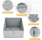DIMJ Bundle of 8 Pack Clothes Storage Bag & 6 Pack Trapezoid Storage Bins