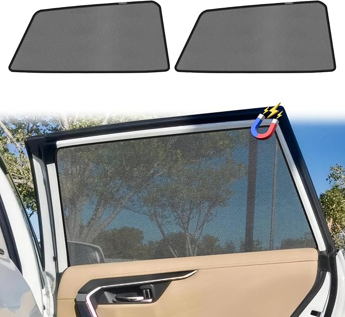 KUST Car Window Shades for 2020-2025 Subaru Outback Accessories, Breathable Mesh Magnetic Window Covers, Rear Back Side Window Sun Shades UV Block Privacy Protection for Baby Camping Napping 2PCS