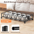 Yecaye 70L Under Bed Storage with Wheels, 3 Pack Larger Capacity Under Bed Storage Containers, Underbed Shoe Storage Organize