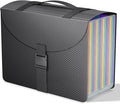 TOPCJ File Organizers with Handle,Portable Expanding File Folder,25 Pockets Accordion File Organizer for Receipt,Bill, A4/Let