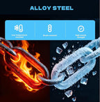 K-Musculo Snow Chains for Car Tires, Portable Reusable Universal Emergency Tire Traction Chain for Passenger Car, Auto Fixing