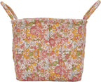 Boho Fabric Storage Basket, Large Capacity Laundry Basket, 12.2'' x 10.23'' x 10.23'' Collapsible Laundry Hamper with Easy Ca