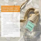 Hanging Car Air Freshener, Long Lasting Scent, Cute Air Fresheners for Women, 2 Pack Non-Toxic Essential Oil Diffuser, Made i
