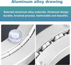 MECCANIXITY Aluminum Lazy Susan 8 Inch Muffler Turntable Ring Bearing Metal Rotating Turntable Bearings Swivel Plate Hardware