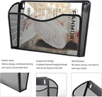 Gawerk 6 Pack Wall File Organizer, Mesh Hanging Metal Vertical Wall Mounted File Holder for Office/Home