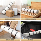 TAILI Mattress Vacuum Storage Bag, Twin/Twin-XL Foam Mattress Vacuum Bag with 4 Straps, Sealable Bag for Memory Foam, Latex, 