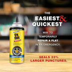 Fix-A-Flat S60410-6PK Aerosol Emergency Flat Tire Repair and Inflator, for Compact Tires, Eco-Friendly Formula, Universal Fit