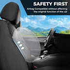 FLORICH Car Seat Covers Front Seat, Leather Seat Covers for Cars Breathable, Car Seat Protector Waterproof, Universal Automot