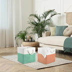 Geiserailie 6 Pcs 11 x 11 Inch Cube Storage Bins Fabric Storage Organizer Bins Foldable Cube Baskets with Sturdy Carry Handle