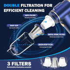 Handheld Car Vacuum Cleaner, 2-in-1 Portable Mini Car Vacuum Cleaner,16000Pa High Power & Air Duster, Handheld Vacuum Cordles