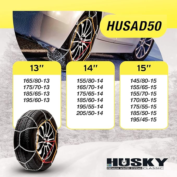 SUMEX HUSAD50 KN50 Husky Advance Snow Chains 9 mm