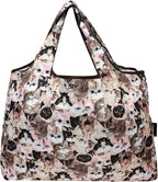 allydrew Large Foldable Tote Nylon Reusable Grocery Bags, 5 Pack