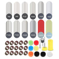 dophee 268PCS 1 Inch Wet Dry Sanding Discs and Drums Kit, 60 to 10000 Grit Hook and Loop Sandpaper with Foam Polishing Pads f