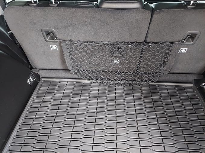 Trunk Rear Seats Organizer Cargo Net for Jeep Grand Cherokee L WL 2021-2025 - Envelope Style Cargo Net for SUV - Premium