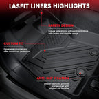 LASFIT Floor Mats & Seatback & Cargo Mats for Subaru Forester 2025-2026 (Not Fit Hybrid & 2025 Wilderness), All Weather TPE Custom Fit Floor Liners for Forester 2025-2026 Gas Backrest and Trunk Mat
