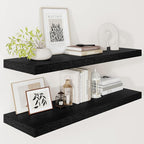 Vivelove 12" Deep Floating Shelves for Wall 36 Inches Long, 2 in Thick Wall Shelves, Shelf for Bedroom, Bathroom, Living Room