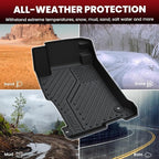LASFIT Floor Mats & Trunk Mat for Honda Accord Sedan 2013 2014 2015 2016 2017 (Not for Coupe & Hybrid), All Weather TPE Custom Fit Anti-Slip Odorless Car Floor Liner, 1st & 2nd Row & Cargo Mat, Black