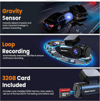 4K Dash Cam Front with Built-in WiFi, Dash Camera for Cars, 32GB Card Included, Super Night Vision Dash Camera, Loop Recordin