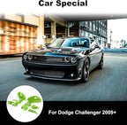 Voodonala for Challenger Rearview Mirror Cover Side Mirror Trim Shell Cover Decoration Trim for 2009-2024+Dodge Challenger Exterior Accessories ASB Green, 10pcs