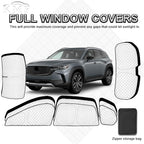 KMF 8pcs Thicken Sun Shades for Mazda CX-50 Accessories 2023-2026, Custom Full Window Sunshade Car Window Covers for Windshield Side Rear, UV Block and Blackout Privacy for Car Camping Outdoor