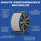 MICHELIN SOS Grip Evolution 4 Textile Snow Socks, Emergency Snow Chains for Cars, Quick and Easy Assembly, Perfect Hold on Sn