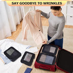 Ultralight Compression Packing Cubes Travel for Suitcases ，Compressible Mesh Packing Cubes for Travel Women Packing Organizer