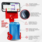 Cup Holder Phone Holder Mount for Car - Universal Adjustable Expander Cradle Hands-Free Driving - Compatible with All Smartphones Car Mount for iPhone Samsung Google Android Mobile Accessories Red
