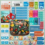 EVERLIT Care Rescue Pack | Family-Friendly First Aid Kit for Kids with 200 Pcs Medical Supplies | Travel-Friendly Compact Sto
