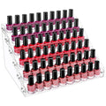 Gospire 6 Tier Clear Acrylic Nail Polish Ink Rack Sunglasses Organizer Eyeglasses Display Rack essential oil Stand Holder Jew