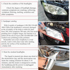 ROYWOO Headlight Repair Kit,Automobile Headlight Restoration Kits with 600ML Repair Liquid,Car Headlight Polish Repair Tool f