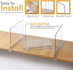 12 Pack Acrylic Shelf Dividers for Closet 11x7.9 Inch – Acrylic Dividers for Shelves Clear Closet Shelf Separators for Purses