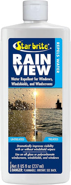 STAR BRITE Rain View Water Repellent for Glass Windshields - 8 OZ (088708)