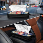 Car Tissue Holder Car Visor Organizer Tissue Box Holder for Car Sun Visor Organizer with Car Vehicle Accessories Essentials Interior for Women Men Blue Octopus Map Compass Coral