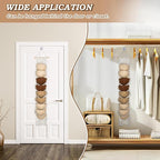Macrame Hat Hangers for Wall Handmade Boho Baseball Cap Hanger Hand Knitting Cap Organizer Hat Holder for Wall Over Door Ball