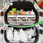 Reusable Grocery Bags Heavy Duty Shopping Bags Foldable Large Tote Bags with Long Handles & Hard Bottom
