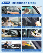 ARANA Car Window Tint Film 70% VLT - 20" in x 10'Ft Nano Ceramic Window Tints for Front Windshield, 99% Sun Heat UV/IR Rays Blocking HD Vision Anti Glare & Scratch